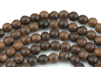 Natural Brown Sandal Wood, High Quality in Round, 6mm, 8mm, 10mm Gemstone Beads