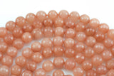 Faceted Light Tangerine Jade Beads in Faceted Round - 6mm 8mm 10mm 12mm - Full Strand 15.5 inches AAA Quality