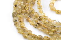 Natural Rutilated Quartz Nuggets Beads -16 Inch strand - Wholesale pricing AAA Quality- Full 16 inch strand Gemstone Beads