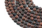 Natural Mahogany Jasper, High Quality in Matte Round, 6mm, 8mm, 10mm, 12mm- Full 15.5 Inch Strand Gemstone Beads