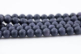 Natural Blue Sandstone Beads Matte Finished Grade AAA Beads. Full 15.5 Inch strand 4mm, 6mm, 8mm, 10mm, or 12mm Gemstone Beads