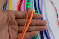 AFRICAN VINYL Beads Soft 4mm Heishi beads Clay Disc - 16 inch strand- 2 Strands Per Order- Assorted Colors