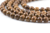 Natural Coquina Jasper Tan Nephrite round beads in full strands. 4mm, 6mm, 8mm, 10mm, 12mm, 14mm, 16mm Smooth Gemstone Beads