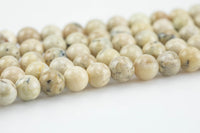 Natural White Creme African Opal round sizes 6mm and 8mm AAA Quality Smooth Gemstone Beads