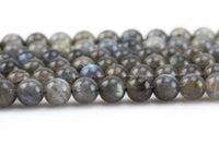 Natural Labradorite Beads Round -Full Strand 15.5 inch Strand-6mm, 8mm, 10mm- High Quality Smooth Gemstone Beads