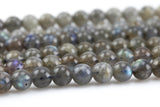 Natural Labradorite Beads Round -Full Strand 15.5 inch Strand-6mm, 8mm, 10mm- High Quality Smooth Gemstone Beads