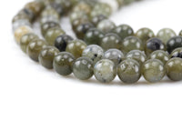 Natural Dark Labradorite Round-6mm, 8mm, 10mm, 12mm- Full 16 inch strand Smooth Gemstone Beads