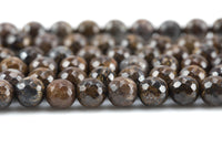 Natural Bronzite A-Grade - High Quality in Faceted Round, 6mm, 8mm, 10mm, 12mm Gemstone Beads