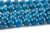 Natural Apatite Round sizes 4mm, 6mm, 8mm, 10mm, 12mm, 14mm- Full 15.5 Inch strand AAA Quality Smooth Gemstone Beads