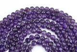 Natural Diamond Cut Amethyst Beads, High Quality in Diamond Cut Faceted Round-8mm- Wholesale Bulk or Single Strand! AAA Quality