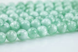 Natural Green Angelite Beads AAA Grade Round - 6mm 8mm 10mm or 12mm - Full 15.5" 15.5 inch strands Smooth Gemstone Beads