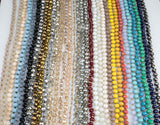 NEW BATCH!! Knotted crystal necklaces. Extra Long Hand-Knotted Crystal- Approximately 36-39 Inches Long- 8mm- Long Necklace