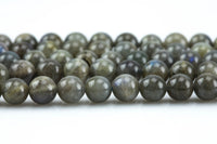 Natural Labradorite Round Full Strand 15.5 inch Strand-6mm, 8mm, 10mm- High Quality Smooth Gemstone Beads