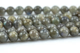 Natural Labradorite Round Full Strand 15.5 inch Strand-6mm, 8mm, 10mm- High Quality Smooth Gemstone Beads