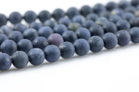 Natural Sodalite, High Quality in Matte Round, 6mm, 8mm, 10mm, 12mm- Full Strand- Gemstone Beads