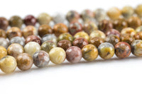 Natural Mexican Crazy Laced Agate Faceted Round 4mm, 6mm, 8mm, 10mm, 12mm, 14mm -Full Strand 15.5 inch Strand Gemstone Beads