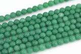 Green Jade- JADE Matte Round- 8mm 10mm -Full Strand 15.5 inch Strand