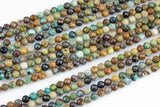 Natural Genuine Turquoise Beads - Full Strands-15.5 inches-4mm Nice Size Hole- Diamond Cutting,High Facets-Nice and Sparkly-Faceted Round