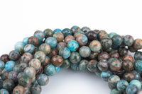 Natural DK Blue Mexican Crazy Laced Agate Faceted Round 4mm, 6mm, 8mm, 10mm, 12mm, 14mm -Full Strand 15.5 inch Strand Gemstone Beads