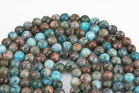 Natural DK Blue Mexican Crazy Laced Agate Faceted Round 4mm, 6mm, 8mm, 10mm, 12mm, 14mm -Full Strand 15.5 inch Strand Gemstone Beads