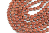 Natural Red Jasper- Full Strands-15.5 inches-6mm- Nice Size Hole- Diamond Cutting,High Facets-Nice and Sparkly-Faceted Coin Gemstone Beads