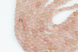 Natural Strawberry Quartz- Full Strands-15.5 inches-5mm- Nice Size Hole- Diamond Cutting,High Facets-Nice and Sparkly-Faceted Coin