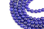 Sapphire Jade-JADE Smooth Round- 6mm 8mm 10mm 12mm-Full Strand 15.5 inch Strand