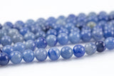 Natural Blue Aventurine Beads Round High Quality 4mm, 6mm, 8mm, 10mm, 12mm- 15.5 Inch Strand AAA Quality AAA Quality Smooth