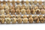 Natural Picture Jasper Faceted Round 4mm, 6mm, 8mm, 10mm, 12mm, 14mm AAA Quality Gemstone Beads