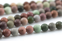 Natural Imperial Jasper- High Quality in Matte Round- 4mm, 6mm, 8mm, 10mm, 12mm Gemstone Beads