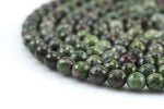 Natural Ruby Caldrite- Faceted Round- 6mm, 8mm, 10mm Gemstone Beads