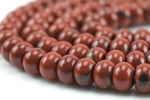 Natural Red Jasper Puffy Roundel Shape- High Quality- 12mm Full Strand 16" - 48 Pieces AAA Quality Gemstone Beads