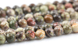 Natural New Ocean Jasper High Quality in Faceted Round 8mm, 10mm, 12mm- Wholesale Pricng- Full 15.5 Inch Strand Gemstone Beads