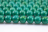 Green Turquoise, High Quality in round, 4-8mm Smooth Gemstone Beads