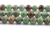 Natural Green Opal Faceted Round 8mm, 10mm, 12mm Gemstone Beads