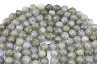 Natural Labradorite Beads Faceted Round 6mm 8mm 10mm 12mm Gemstone Beads