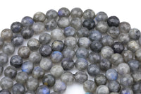 Natural Labradorite, AA High Quality in Faceted Round- 6mm, 8mm, 10mm Gemstone Beads