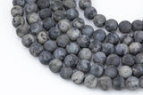 Natural Matte Marble Labradorite Larvikite Grade AAA round- 4mm, 6mm, 8mm, 10mm, 12mm- Full 15.5 Inch Strand- Smooth Gemstone Beads