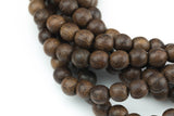 Natural Brown Sandal Wood, High Quality in Round, 6mm, 8mm, 10mm Gemstone Beads