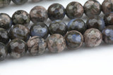 Natural OPAL Faceted round sizes 4mm, 6mm, 8mm, 10mm, 12mm- In Full 15.5 inch Strand- AAA Quality Gemstone Beads