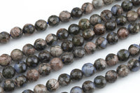 Natural OPAL Faceted round sizes 4mm, 6mm, 8mm, 10mm, 12mm- In Full 15.5 inch Strand- AAA Quality Gemstone Beads