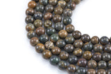 Natural Waterstone Jasper, High Quality in Round, 6mm, 8mm, 10mm, 12mm -Full Strand 15.5 inch Strand Smooth Gemstone Beads