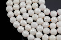 Natural Mystic Silverite Round Faceted 6mm 8mm 10mm Full Strand 15.5" AAA Quality Gemstone Beads