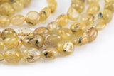 Natural Rutilated Quartz Nuggets Beads -16 Inch strand - Wholesale pricing AAA Quality- Full 16 inch strand Gemstone Beads