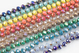 NEW BATCH!! Knotted crystal necklaces. Extra Long Hand-Knotted Crystal- Approximately 36-39 Inches Long- 8mm- Long Necklace