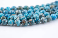 Natural LT Blue Mexican Crazy Laced Agate Faceted Round 4mm, 6mm, 8mm, 10mm, 12mm, 14mm -Full Strand 15.5 inch Strand Gemstone Beads