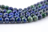 Natural Faceted Malachite Azurite Beads Grade AAA. 4mm, 6mm, 8mm, 10mm, 12mm, 14mm- Full 15.5 Inch strand Gemstone Beads