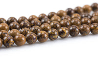 Natural Coquina Jasper Tan Nephrite round beads in full strands. 4mm, 6mm, 8mm, 10mm, 12mm, 14mm, 16mm Smooth Gemstone Beads