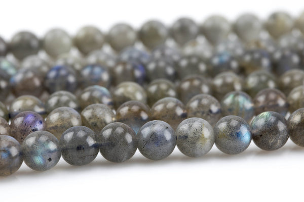 Natural Labradorite, High Quality in Round Smooth Gemstone Beads