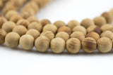 Natural WHITE Wood-- Round--6mm 8mm 10mm Full Strand. Gemstone Beads